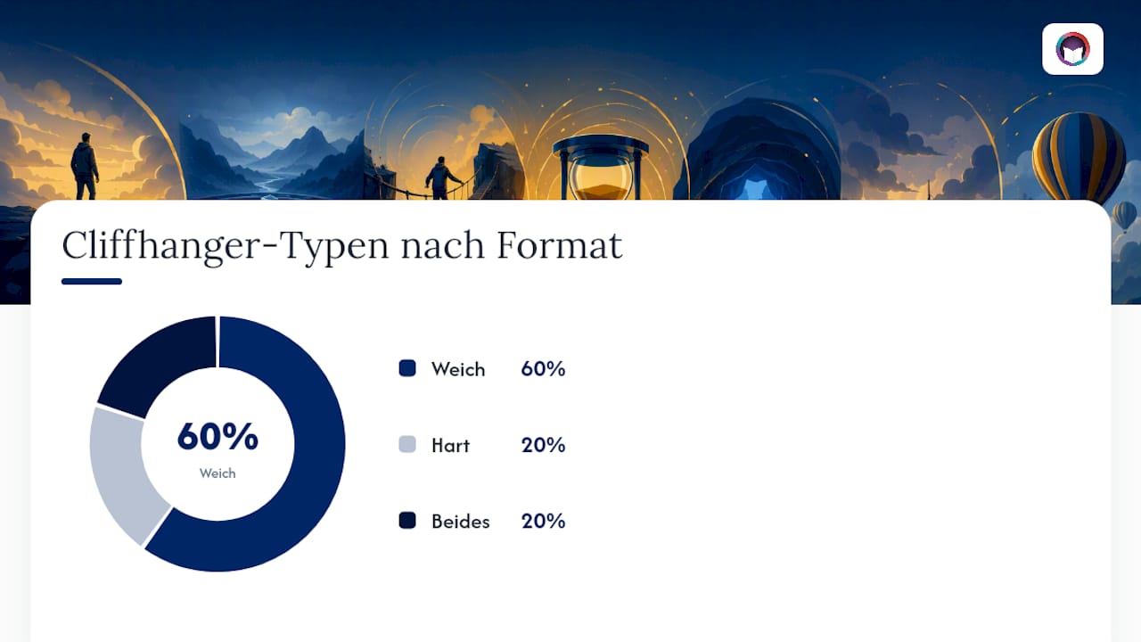 Übersicht der verschiedenen Cliffhanger-Arten und wie häufig sie eingesetzt werden
