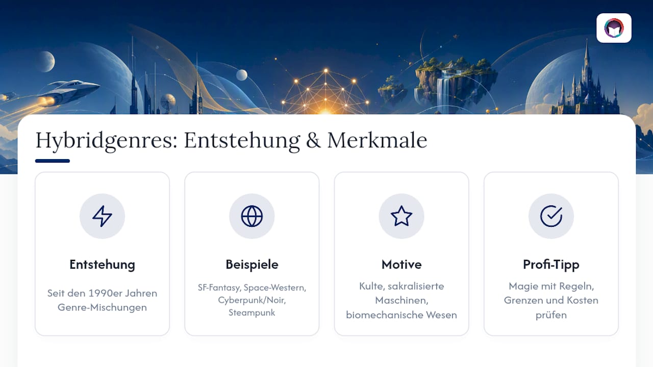 Wie entstehen Hybridgenres wie Science-Fantasy? — overview diagram
