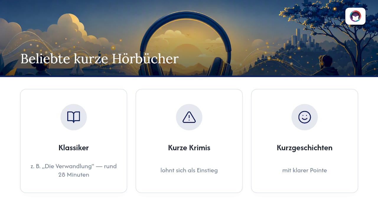 Übersicht: Verschiedene Hörbuch-Genres im Vergleich – kurze Geschichten und ihre typische Laufzeit