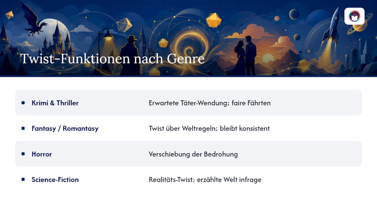 Wie setzt man Twists in verschiedenen Genres effektiv ein? — overview diagram