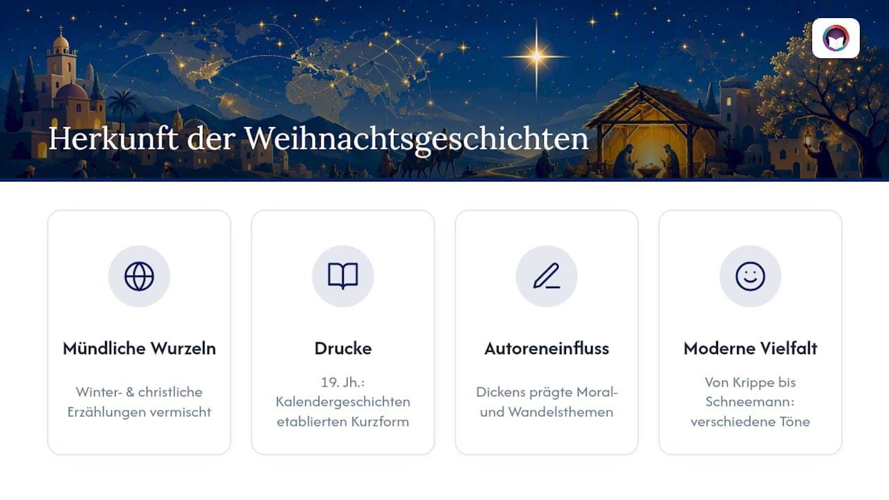 Herkunft und Geschichte der Weihnachtsgeschichten — overview diagram