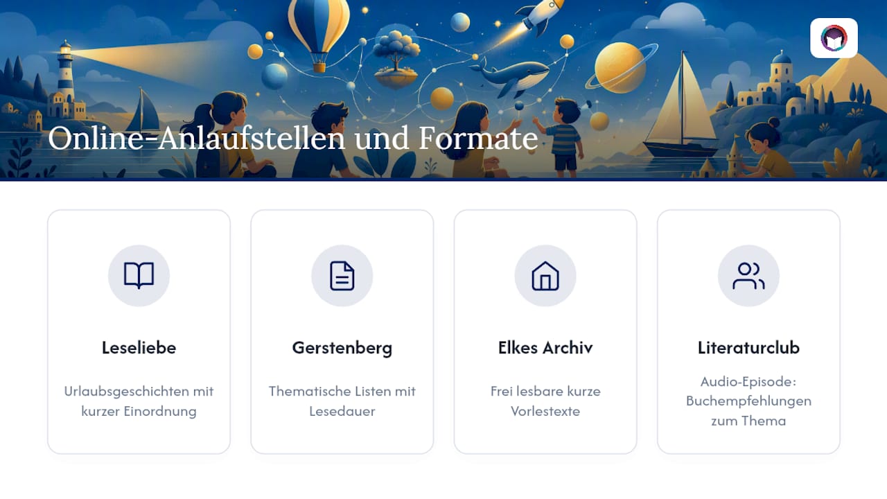 Weitere Sammlungen und Vorlesetipps im Netz — overview diagram
