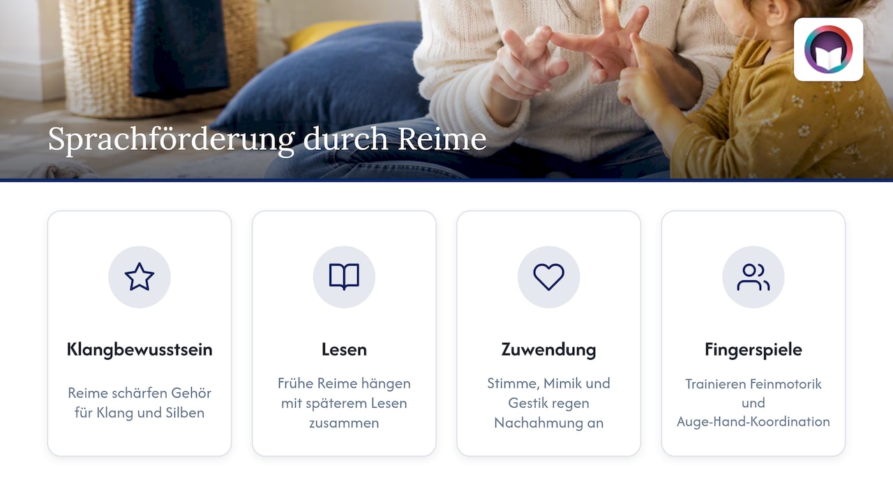 2. Warum Reime und Fingerspiele die Sprachentwicklung fördern — overview diagram