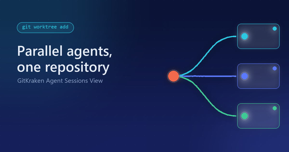Parallele KI-Coding-Arbeit mit der GitKraken Desktop Agent Sessions View im Griff behalten thumbnail